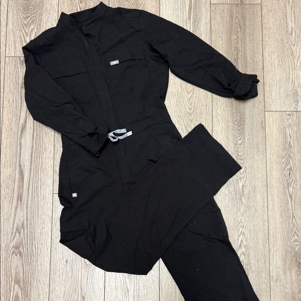 Figs Long Sleeve Jumpsuit- small